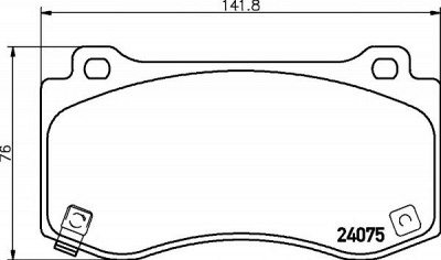 HELLA PAGID 8db355014201 -  Комплект тормозных колодок, дисковый тормоз